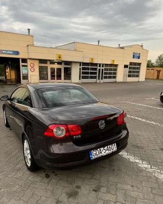 Volkswagen Eos cena 13500 przebieg: 169700, rok produkcji 2006 z Gdańsk małe 121